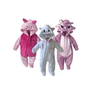Foto 1 | Foto 1 | Kit 3 Mamelucos Disney Piglet, Marie y Angela para Bebés