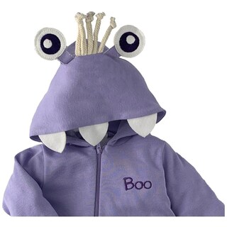 Foto 2 | Foto 2 | Mameluco Algodón con Gorro Bordado Disney Boo color Púrpura