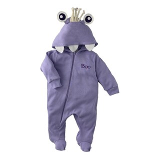 Foto 1 | Foto 1 | Mameluco Algodón con Gorro Bordado Disney Boo color Púrpura