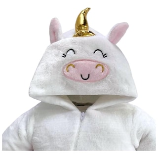 Foto 3 | Foto 3 | Mameluco Baby Kisses 3306-3 Blanco con Gorro Bordado Unicornio