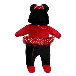 Foto 1 | Foto 1 | Mameluco con Gorro y Bordado Disney Minnie Rojo