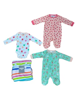 Foto 1 | Foto 1 | Kit 4 Piezas Bebé Niña Onesies Mamelucos Pañalero Y Cobija Multicolor Op2207hk