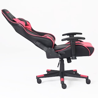 Foto 4 | Foto 4 | Silla Gamer Ocelot Color Rosa Con Negro Ajustable Con Ruedas