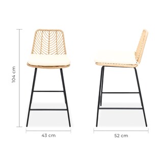 Foto 5 | Foto 5 | Banco Exterior Jardín Terraza Cómodo Versátil Guyama Mundo In color Beige