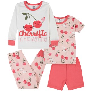 Foto 1 | Foto 1 | Pijama Gerber 4 Piezas Bebe Algodón Blanco Rojo 1 A 5 Años