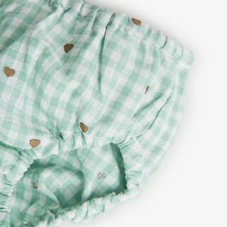 Foto 6 | Foto 6 | Conjunto De Vestido De Lino Con Cuadros Vichy Y Braguita Boboli para Bebé Niña