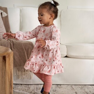 Foto 7 | Foto 7 | Conjunto Gerber Niña Vestido Y Leggings Color Naranja