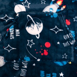 Foto 6 | Foto 6 | Sudadera/Cobija Afelpada Chiqui Mundo Galaxy Azul Marino para Niños de 4-8 Años