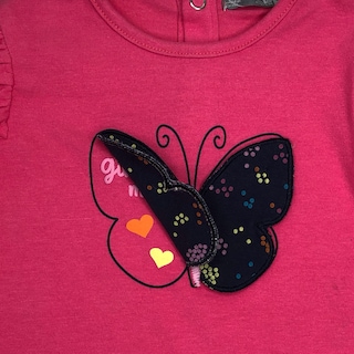 Foto 3 | Foto 3 | Playera Losan con Parche Mariposa color Fucsia para Bebé Niña