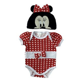 Foto 1 | Foto 1 | Pañalero Algodon Con Gorro Minnie Color Rojo