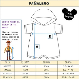 Foto 5 | Foto 5 | Pañalero de Algodón con Gorro Estampado Disney Ángel Púrpura