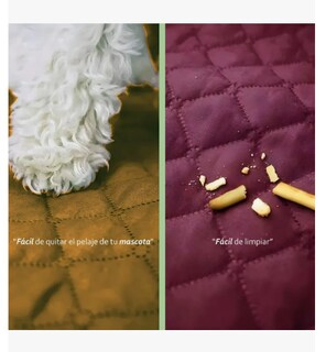 Foto 3 | Foto 3 | Protector Cubre Sala Sofá Capitoneado Doble Vista 3 Piezas Color Terracota Y Vino