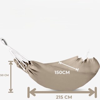Foto 2 | Foto 2 | Hamaca Tejida Doble Beige