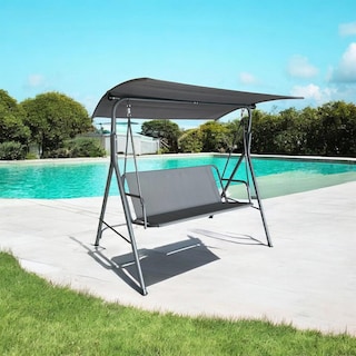 Foto 4 | Foto 4 | Banca Mecedora Exterior con Toldo Kingshouse