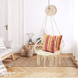 Silla Colgante Macrame Aleissi Blanca para Interior o Exterior