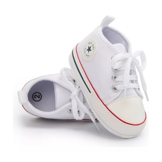 Foto 3 | Foto 3 | Tenis Denali Blanco con Líneas 6-18 Meses Zapatito Clásico para Bebé