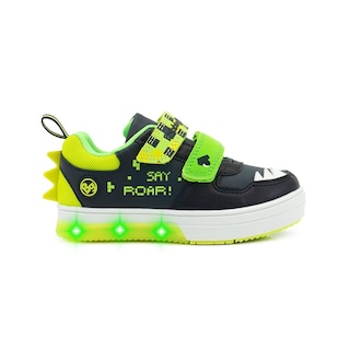 Foto 1 | Foto 1 | Tenis Luz Led Dinosaurios Roar Bubble Gummers Marino 15-21 Verde Oscuro