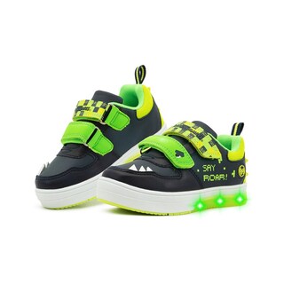 Foto 2 | Foto 2 | Tenis Luz Led Dinosaurios Roar Bubble Gummers Marino 15-21 Verde Oscuro