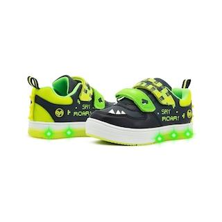Foto 4 | Foto 4 | Tenis Luz Led Dinosaurios Roar Bubble Gummers Marino 15-21 Verde Oscuro