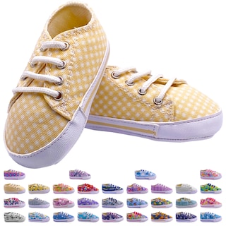 Foto 1 | Foto 1 | Tenis para Bebés Luulu BB-027A-Neutro Amarillo de Tela Suave con Suela Flexible