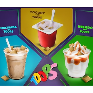 Foto 5 | Foto 5 | Cereal Relleno Toops Sabor Chocolate Paquete de 12 Piezas con 220 g c/u