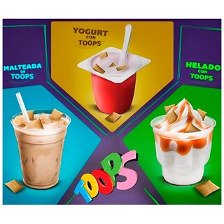 Foto 3 | Foto 3 | Cereal Relleno Toops Sabor Dulce de Leche 3 Pzs 320 Grs C/u