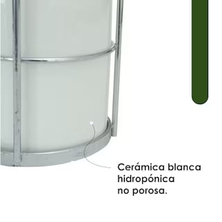Foto 4 | Foto 4 | Macetero con Asa de Hierro Ilios Innova Vaso Organizador de Cerámica Multifuncional Plateado