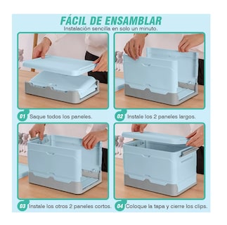 Foto 6 | Foto 6 | Caja de Almacenamiento Belug Plegable 2 Piezas