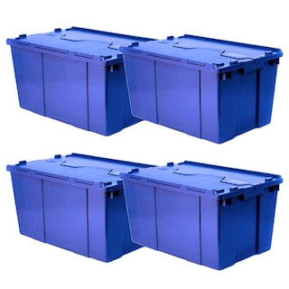 Foto 1 | Foto 1 | Caja de Plástico Apilable VentDepot Mxxor-010 Azul 4 Piezas