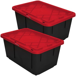 Foto 1 | Foto 1 | Contenedores Resistentes Ventdepot Mxoxr-002 2piezas Negro Y Rojo