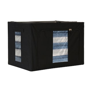 Foto 4 | Foto 4 | Cajas Flexibles de Almacenamiento y Organización Beautifull Home Negras 2 Piezas