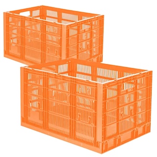 Foto 2 | Foto 2 | Cajas Plegables Prácticas Ventdepot Mxhxg-002 2 Piezas Naranja