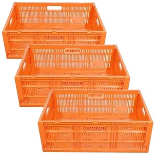 Foto 1 | Foto 1 | Cajas Colapsables Prácticas Ventdepot Mxhxh-003 3 Piezas Naranja