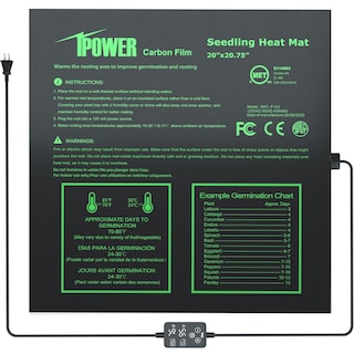 Foto 1 | Foto 1 | Alfombrilla Térmica Ipower Para Plántulas, 20 X 20,75 Cm, Con Controlador De Temperatura - Venta Internacional.