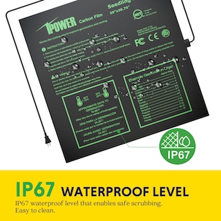 Foto 6 | Foto 6 | Alfombrilla Térmica Ipower Para Plántulas, 20 X 20,75 Cm, Con Controlador De Temperatura - Venta Internacional.