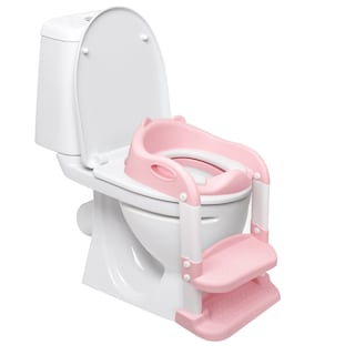 Foto 1 | Foto 1 | Baño Entrenador Nap Niño O Niña - Asiento Entrenador Para Baño Acolchado Con Escalera - Rosa