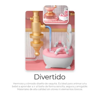 Foto 6 | Foto 6 | Escusado Entrenador De Bebé Inodoro Infantil Portátil Baño