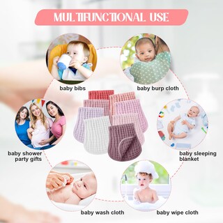 Foto 6 | Foto 6 | Paños de Muselina Frienda Algodón para Bebés 8 Piezas - Venta Internacional