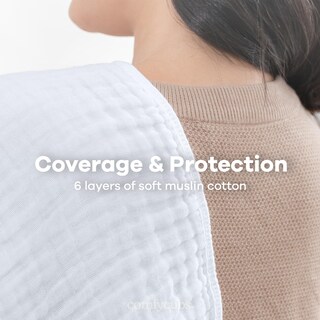 Foto 5 | Foto 5 | Muselina Para Eructos Comfy Cubs, 100% Algodón, 6 Capas, Paquete De 10 - Venta Internacional.