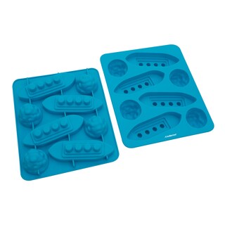 Foto 1 | Foto 1 | Moldes para Hielos de Silicón en Forma de Barcos e Iceberg 2 Pz