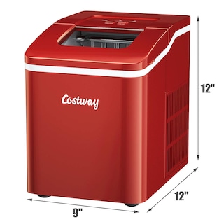 Foto 7 | Foto 7 | Máquina De Hielo Para Encimera Costway, 26 Libras/24 Horas, Autolimpiante, Roja - Venta Internacional.