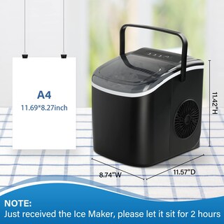 Foto 5 | Foto 5 | Máquina De Hielo Healsmart Para Encimera 12 Kg De Hielo Y 24 Horas Color Negro - Venta Internacional.