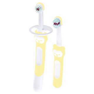 Foto 1 | Foto 1 | Cepillo De Dientes Mam Baby Learn To Brush 2pz Amarillo
