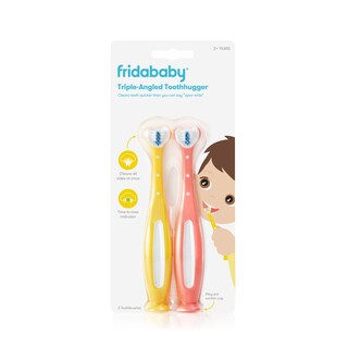 Foto 1 | Foto 1 | Cepillo De Dientes Frida Baby Triple-angle Toothhugger Para Niños Pequeños, Paquete De 2 - Venta Internacional.