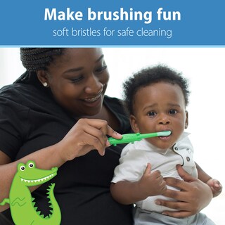 Foto 3 | Foto 3 | Cepillo De Dientes Dr. Brown's Para Bebés Y Niños Pequeños, Cocodrilo, Paquete De 1 A 4 Años - Venta Internacional.