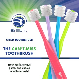 Foto 2 | Foto 2 | Cepillo De Dientes Brilliant Oral Care Child Soft Bristles 2-5 Años - Venta Internacional.