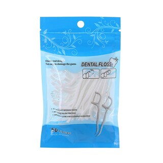 Foto 1 | Foto 1 | Palitos De Hilo Dental Huoguo Desechables Para El Cuidado Bucal 50 Unidades - Venta Internacional.