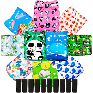 Foto 1 | Foto 1 | Pañales Ecológicos de Tela Ecobaby Original Multicolor con Insertos Bambú de 5 Capas Nocturno