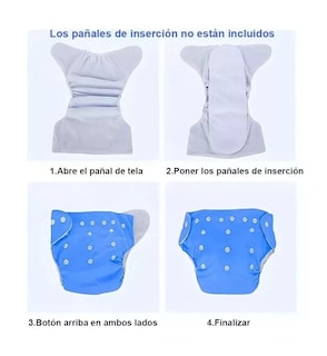 Foto 4 | Foto 4 | Pañales Reutilizables Belug 5 Piezas para Bebé