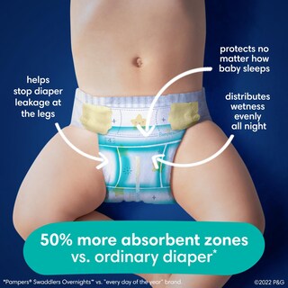 Foto 2 | Foto 2 | Pañales Pampers Swaddlers Overnights, Tamaño 3 X 66, Para Bebés - Venta Internacional.